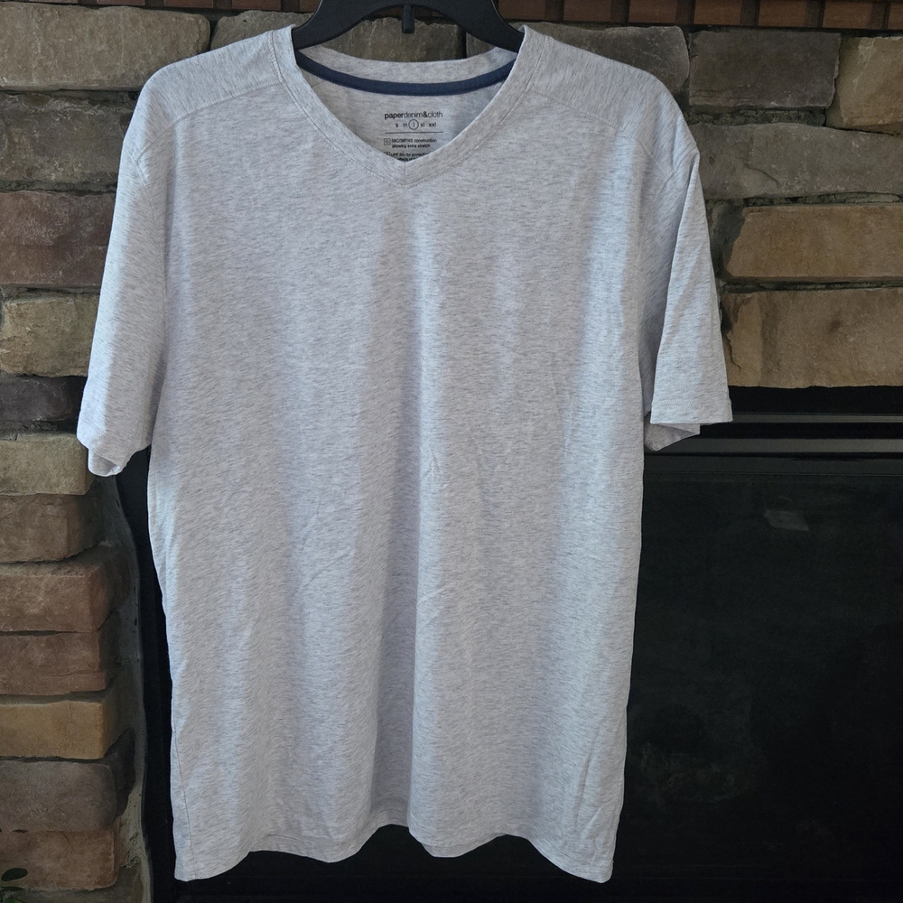 Paper Denim & Cloth Light Gray Short Sleeve Tee
